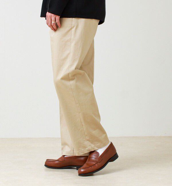 GLOSTER「【大人の万能パンツ】タックチノイージートラウザー」|チノ|