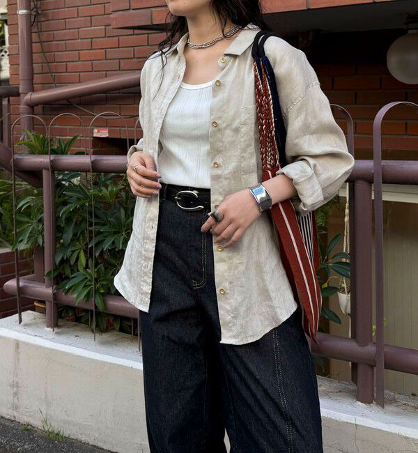 fredy emue「LINEN100 2WAYカシュクールシャツ」|シャツ・ブラウス|