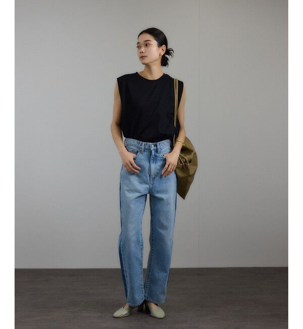 SALON adam et rope'「プリマベールショルダータックノースリーブプルオーバー［UVケア・洗える］」|Tシャツ・カットソー|