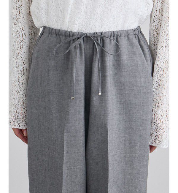 SALON adam et rope'「ノンミュールジングウールパンツ」|チノ|