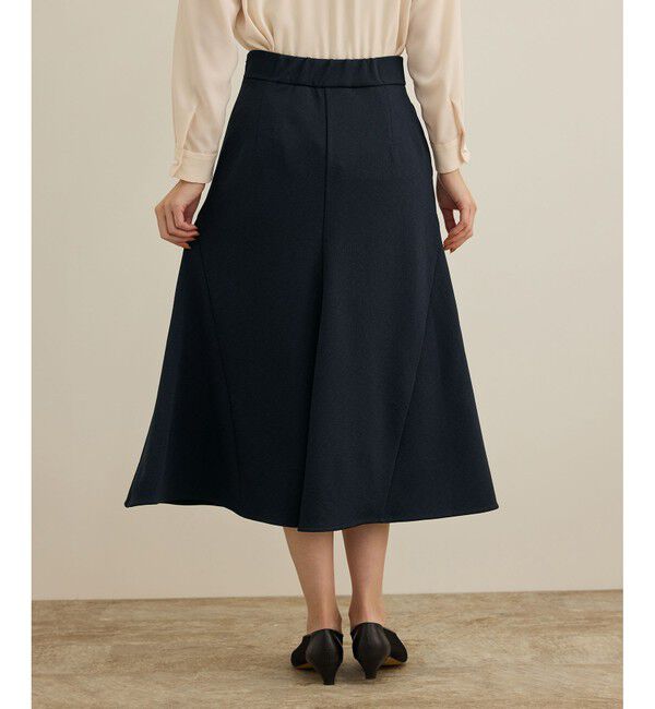 ROPE「【洗える】ジャガードニットスカート（梨地スカート）/セットアップ対応」|スカート|