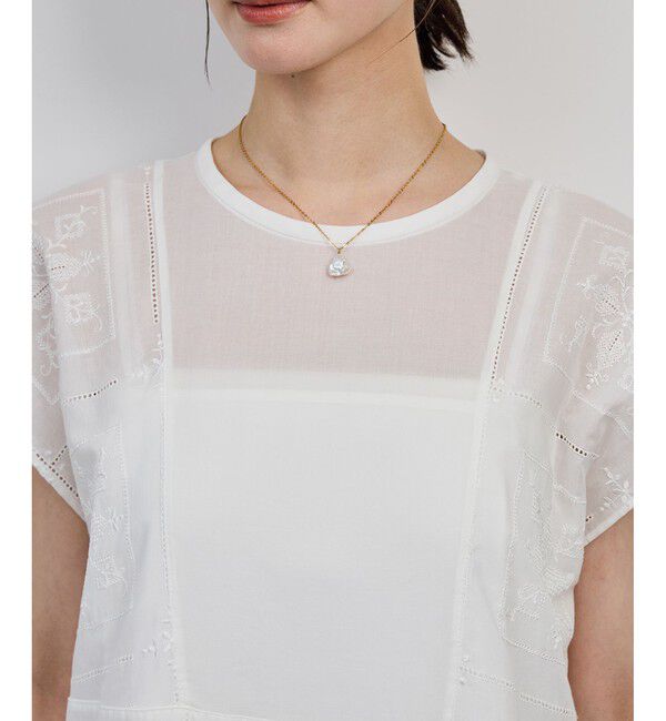 ROPE「コットンエンブロイダリーレースワンピース」|ワンピース|