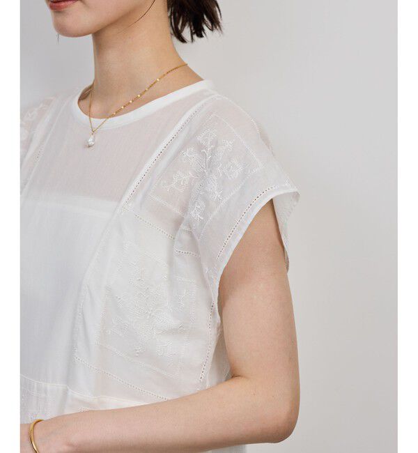 ROPE「コットンエンブロイダリーレースワンピース」|ワンピース|