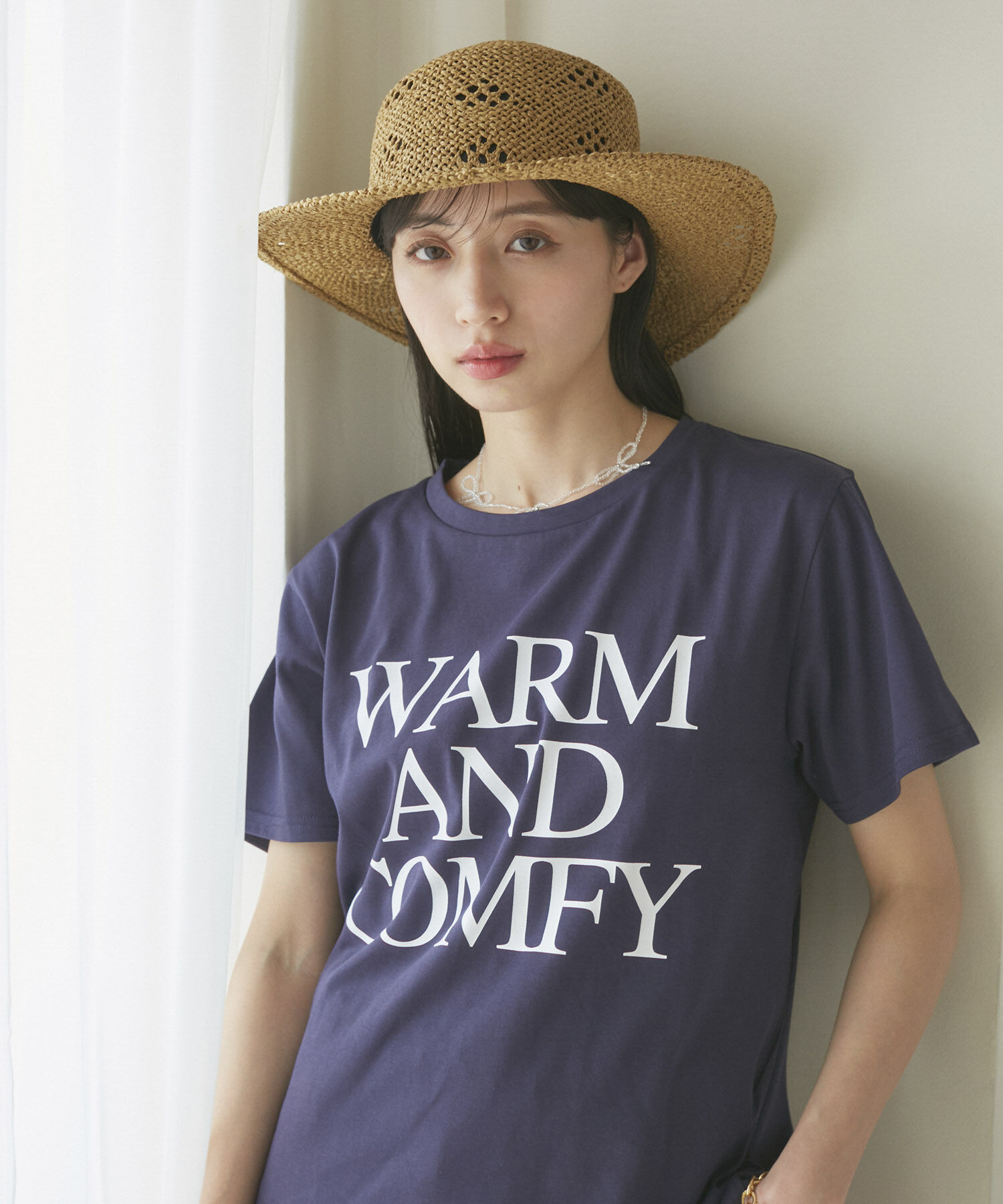 VIS「【洗える】Souvenir ロゴTシャツ」|Tシャツ・カットソー|