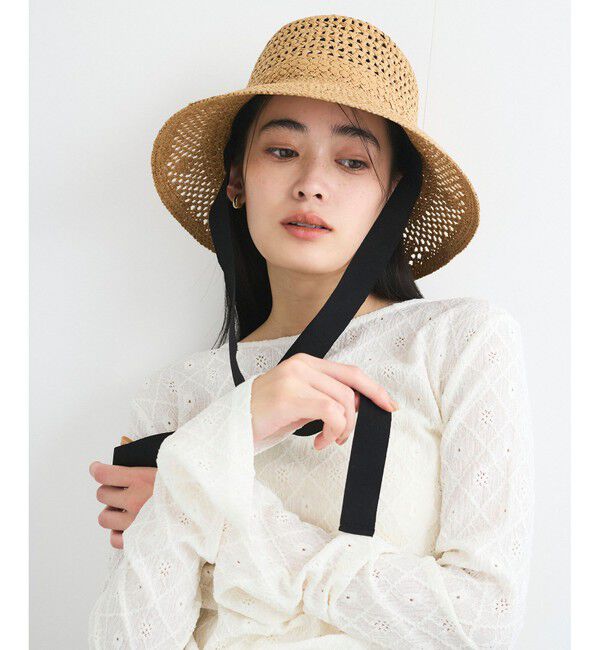 VIS「リボンつき雑材ハット」|ハット|