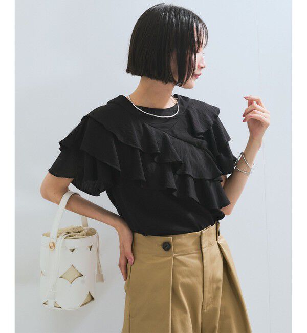 VIS「フリルティアードブラウス」|シャツ・ブラウス|