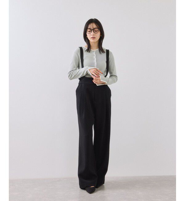 VIS「【WEB/一部店舗限定】配色メローバイカラーカーディガン」|カーディガン|