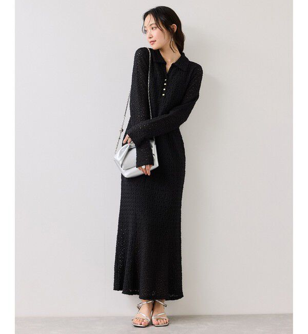 VIS「膨れジャガードカットソーワンピース」|ワンピース|