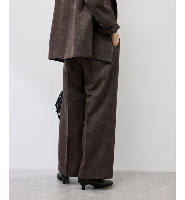 Rope&rsquo;Picnic「スリートーンツイードワイドパンツ/セットアップ対応」|スラックス|