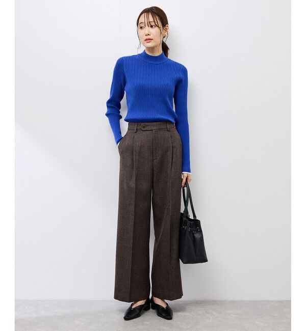 Rope&rsquo;Picnic「スリートーンツイードワイドパンツ/セットアップ対応」|スラックス|