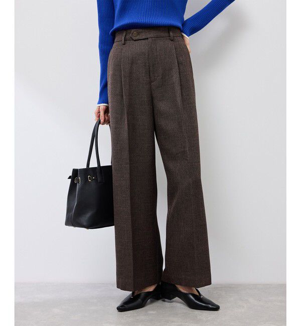 Rope&rsquo;Picnic「スリートーンツイードワイドパンツ/セットアップ対応」|スラックス|