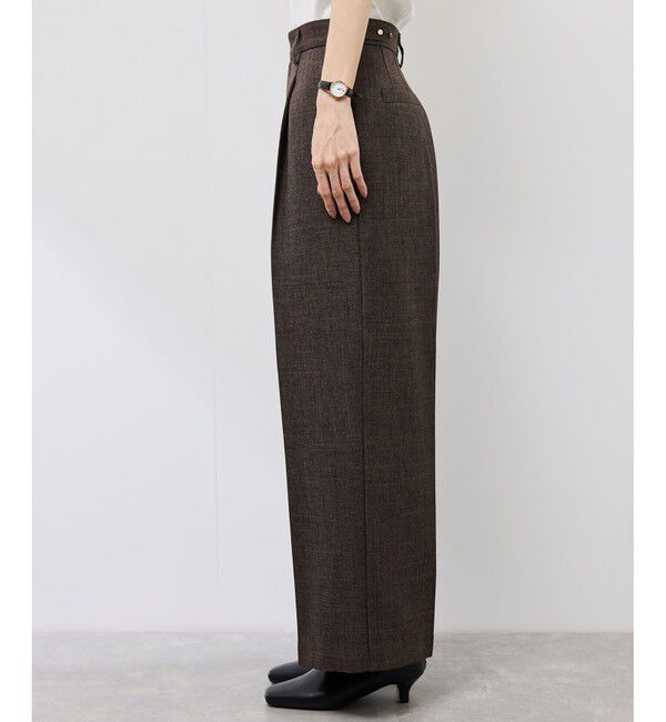 Rope&rsquo;Picnic「スリートーンツイードワイドパンツ/セットアップ対応」|スラックス|