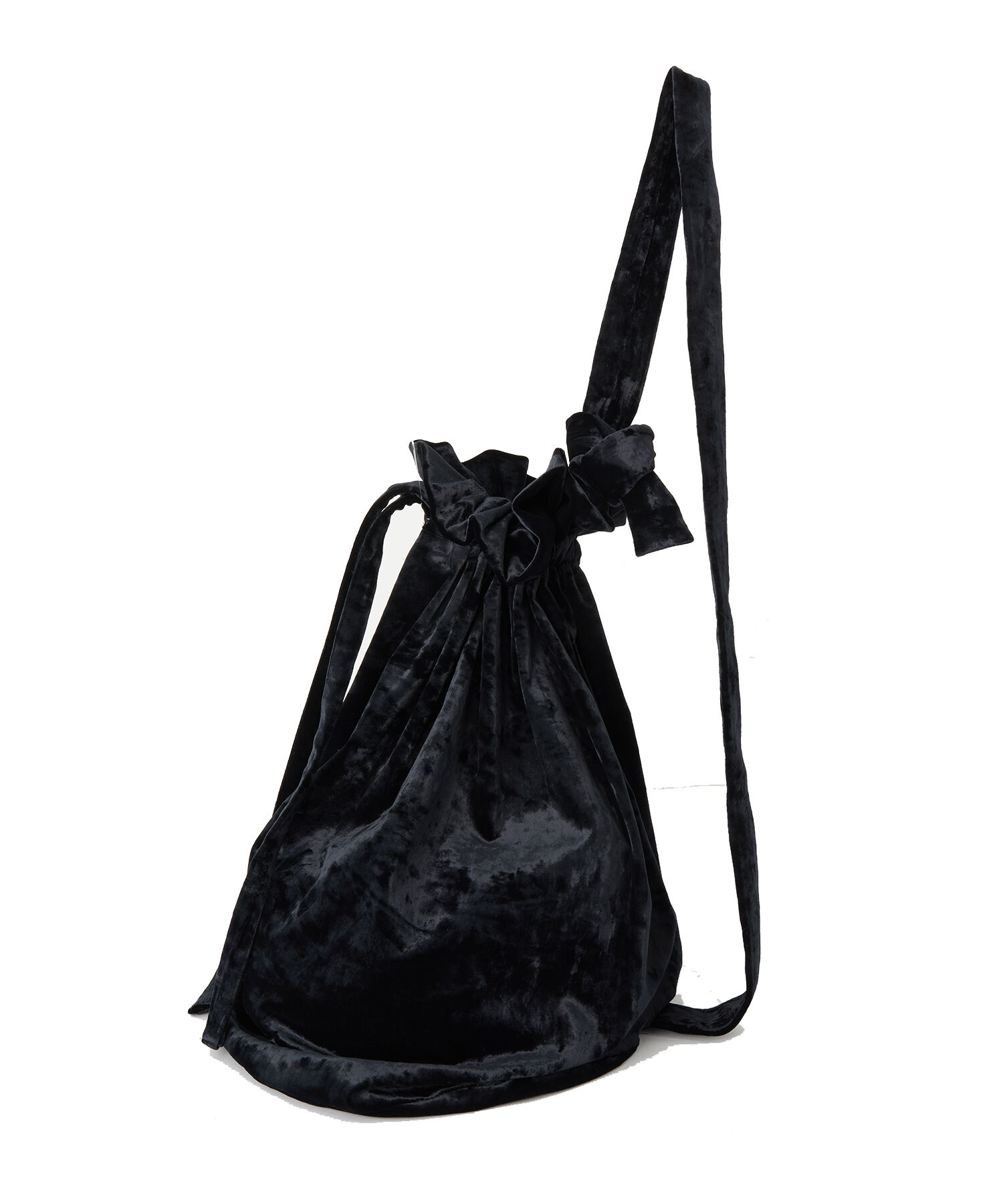 ADAM ET ROPE'「ベロア ボンサック / ショルダーバッグ / ユニセックス」|ショルダー・メッセンジャー|ブラック系(02)