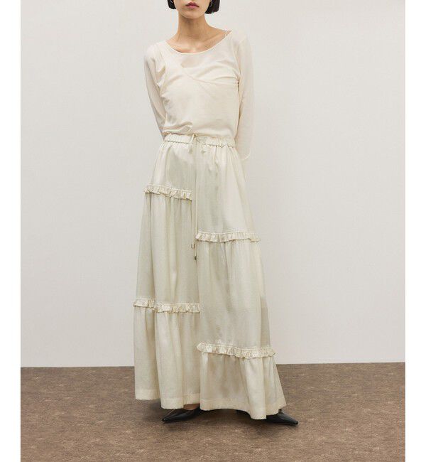 ADAM ET ROPE'「ミニフリルボリュームギャザースカート」|スカート|オフホワイト(15)