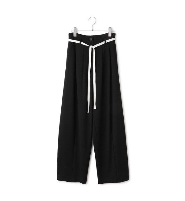 ADAM ET ROPE'「【WEB限定】ハイウエストカーブパンツ」|チノ|