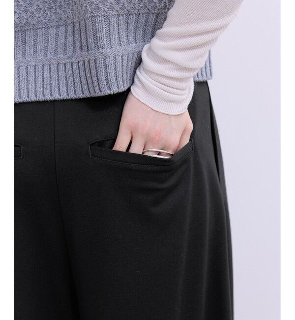 ADAM ET ROPE'「【WEB限定】ハイウエストカーブパンツ」|チノ|