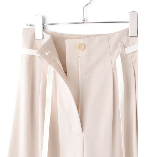 ADAM ET ROPE'「【WEB限定】ハイウエストカーブパンツ」|チノ|