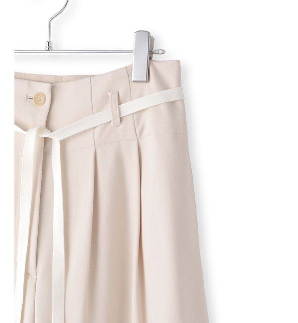 ADAM ET ROPE'「【WEB限定】ハイウエストカーブパンツ」|チノ|