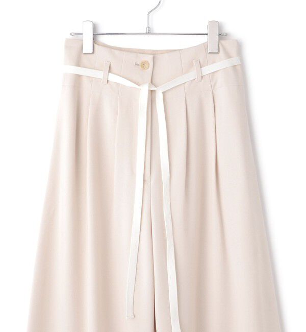 ADAM ET ROPE'「【WEB限定】ハイウエストカーブパンツ」|チノ|