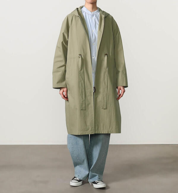 LE GLAZIK「LE GLAZIK | コットンナイロン フードコート WOMEN」|その他|OLIVE
