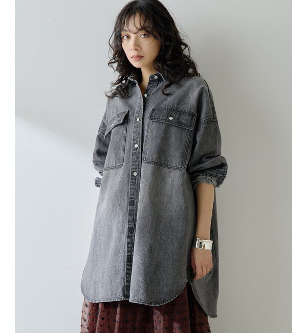  「コットンヘンプデニムオーバーシャツ」|シャツ・ブラウス|