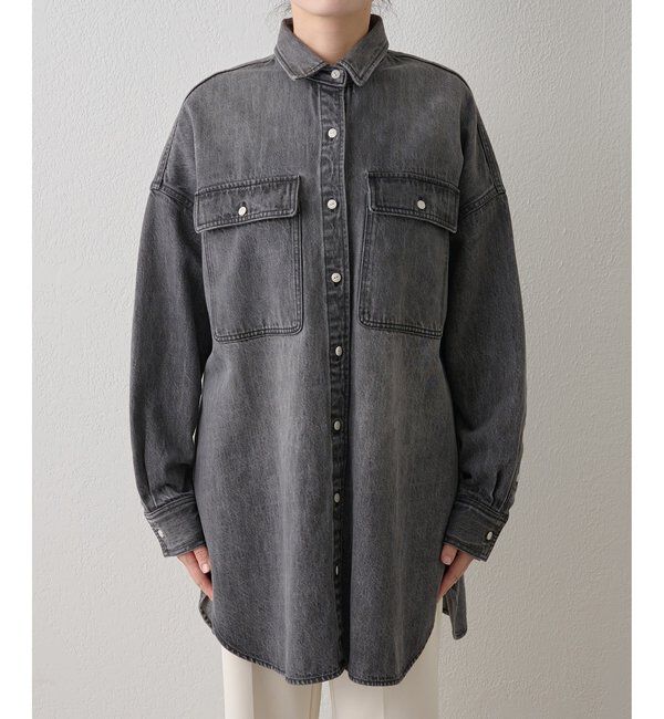  「コットンヘンプデニムオーバーシャツ」|シャツ・ブラウス|