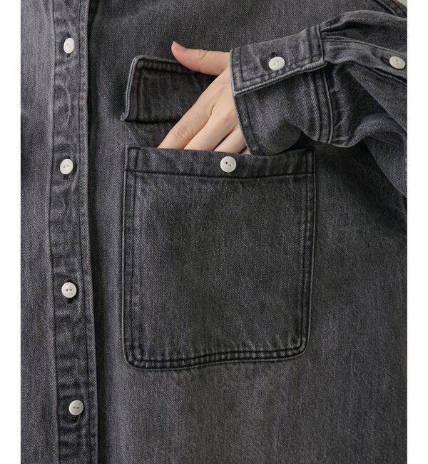  「コットンヘンプデニムオーバーシャツ」|シャツ・ブラウス|