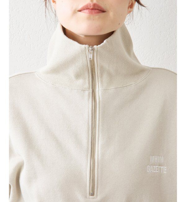  「ハーフジップロゴ裏毛プルオーバー」|Tシャツ・カットソー|