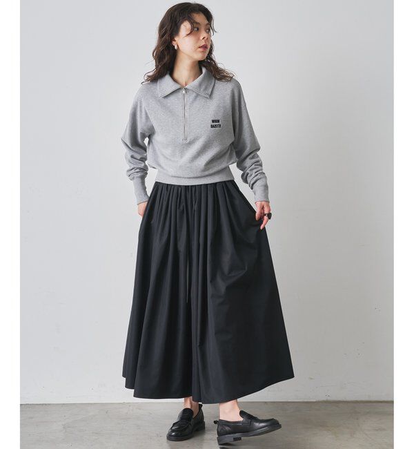  「ハーフジップロゴ裏毛プルオーバー」|Tシャツ・カットソー|