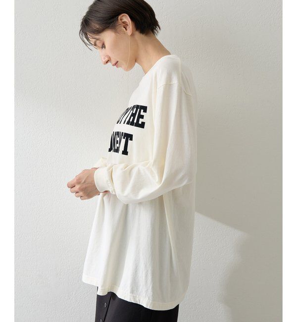  「フロッキープリントロングTシャツ」|Tシャツ・カットソー|