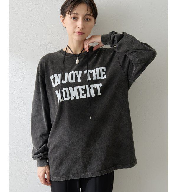  「フロッキープリントロングTシャツ」|Tシャツ・カットソー|