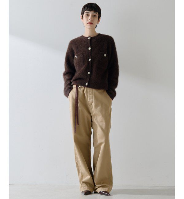  「ファーボタンジャケット」|ニット・セーター|