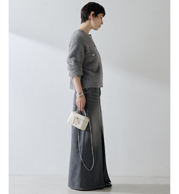  「ファーボタンジャケット」|ニット・セーター|