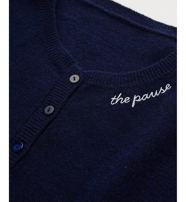THE PAUSE「【THE PAUSE】ヘンリーネック刺繍プルオーバー」|ニット・セーター|