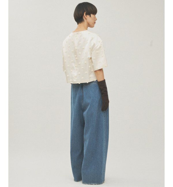  「ボンボンジャガードブラウス」|シャツ・ブラウス|