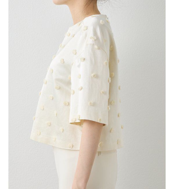  「ボンボンジャガードブラウス」|シャツ・ブラウス|