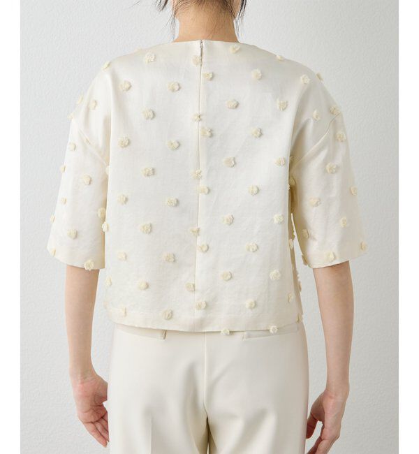  「ボンボンジャガードブラウス」|シャツ・ブラウス|