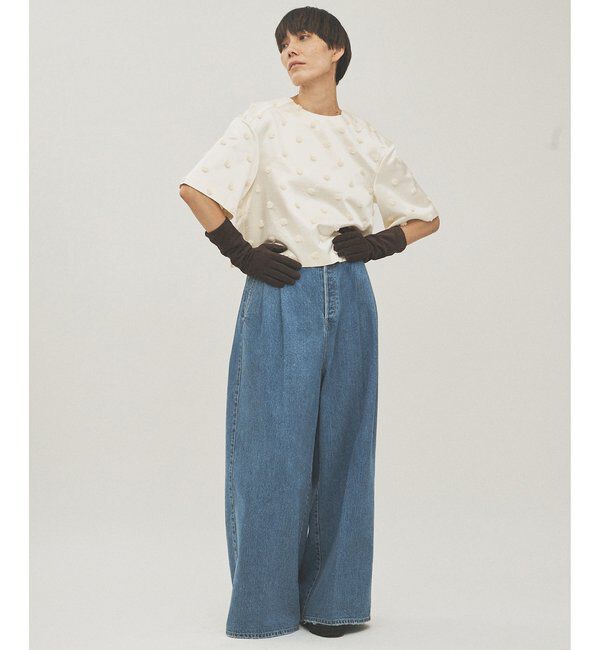  「ボンボンジャガードブラウス」|シャツ・ブラウス|