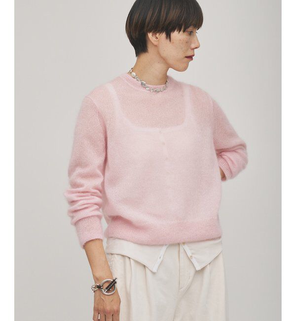 GEMINI「【GEMINI】モヘヤプルオーバー」|ニット・セーター|ベビーピンク