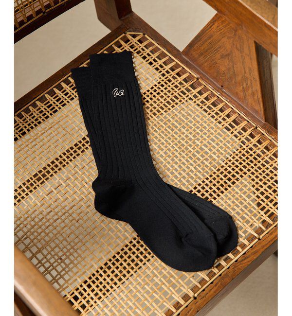  「刺繍ソックス」|タイツ・ストッキング|ブラック