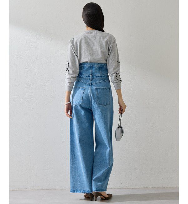  「ハイウエストデニムパンツ」|デニム|