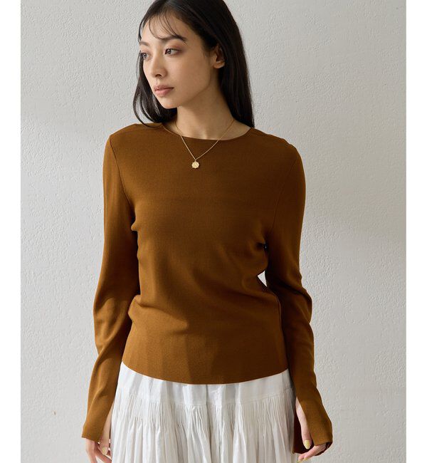  「2wayスムースプルオーバー」|ニット・セーター|