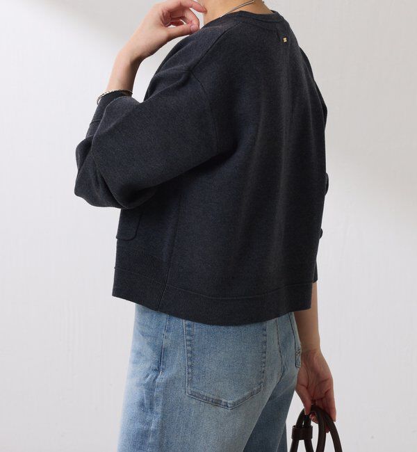  「スキッパースウェットライクカーディガン」|ニット・セーター|