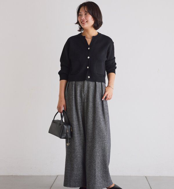  「スキッパースウェットライクカーディガン」|ニット・セーター|