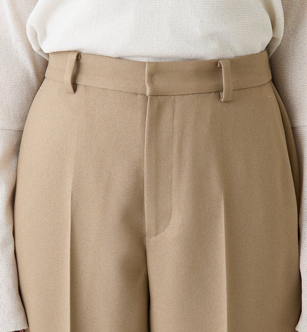  「ウールライクストレートパンツ」|チノ|