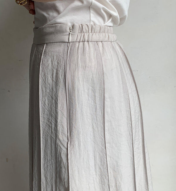  「シアーパネルプリーツスカート」|スカート|