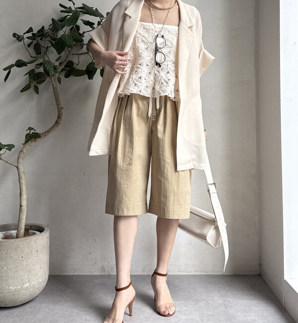  「【WEB限定】チュールフラワーキャミ」|シャツ・ブラウス|