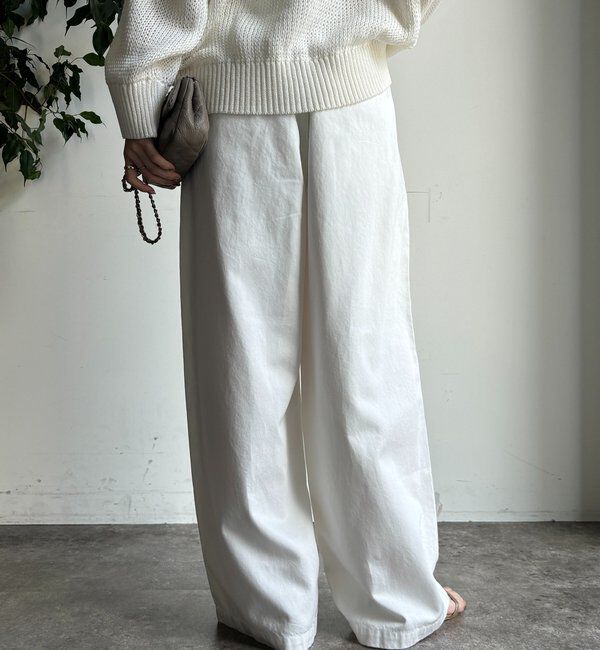  「デニムワイドイージーパンツ」|デニム|