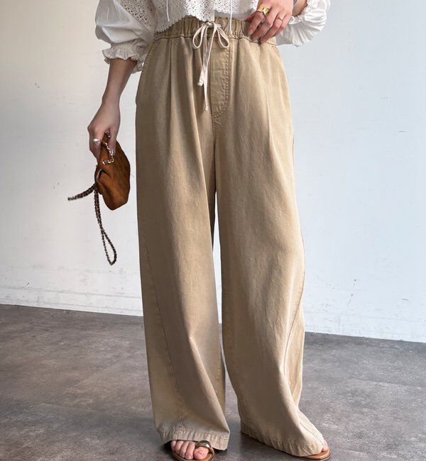  「デニムワイドイージーパンツ」|デニム|