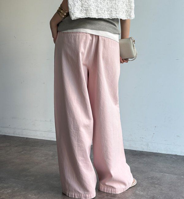  「デニムワイドイージーパンツ」|デニム|